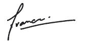 Handtekening François Geurds